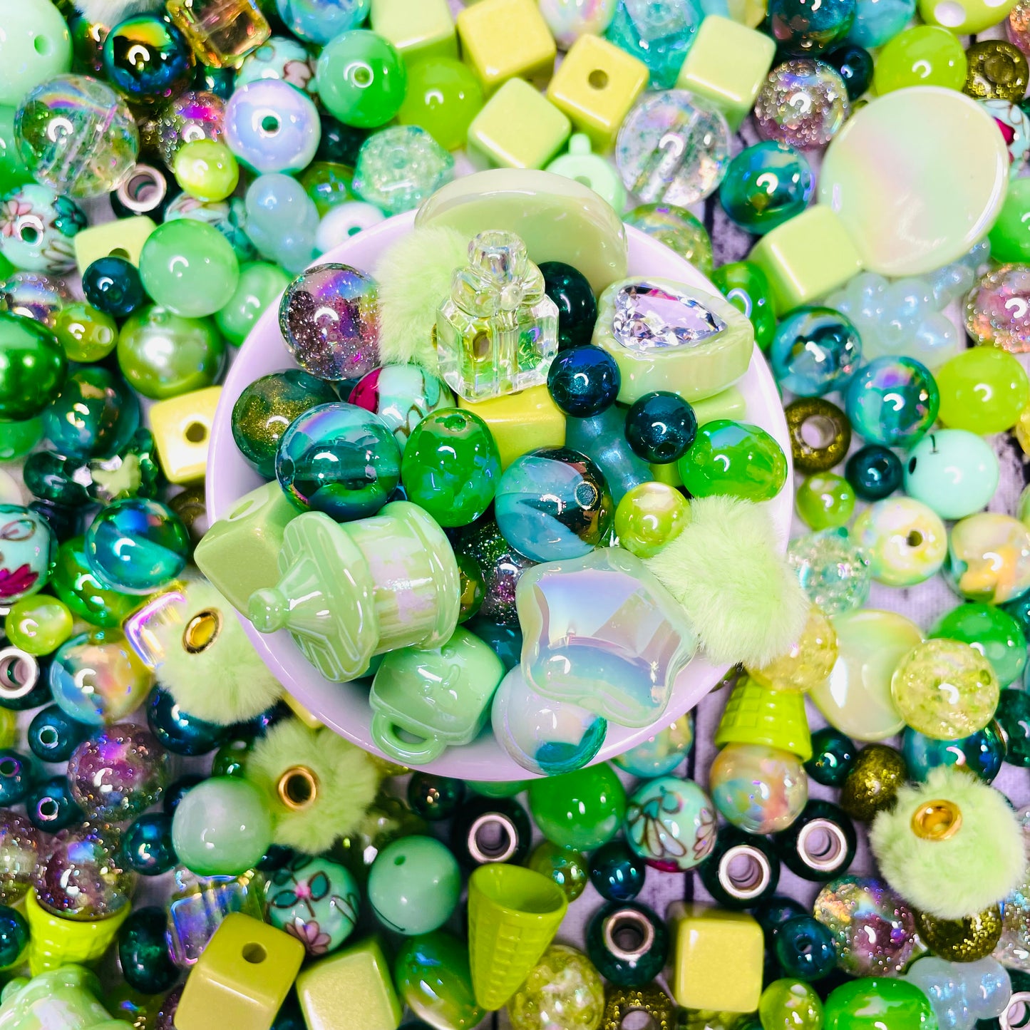 Green Bead Mix