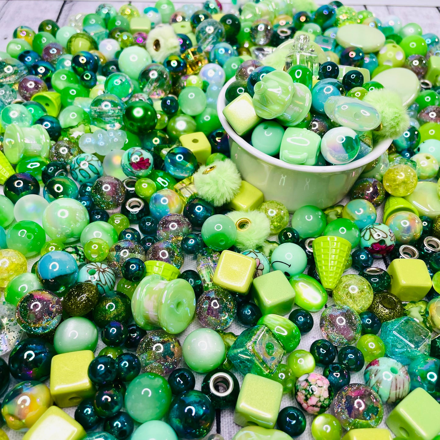 Green Bead Mix
