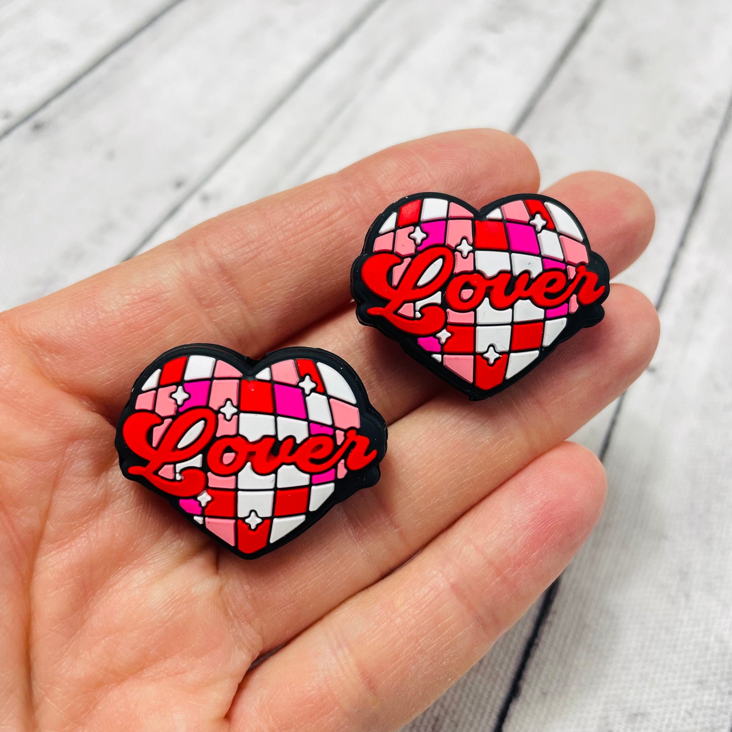 Lover Heart Silicone Focal Bead