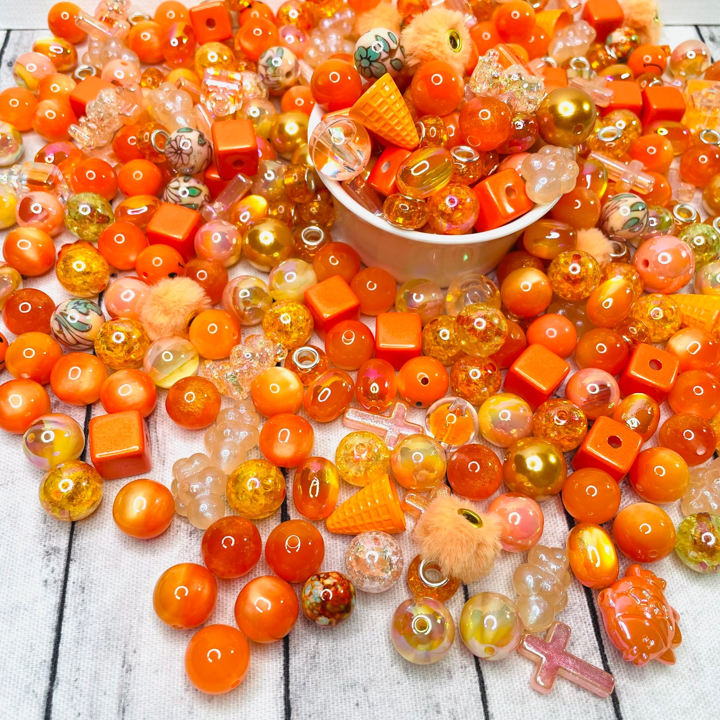 Orange Bead Mix