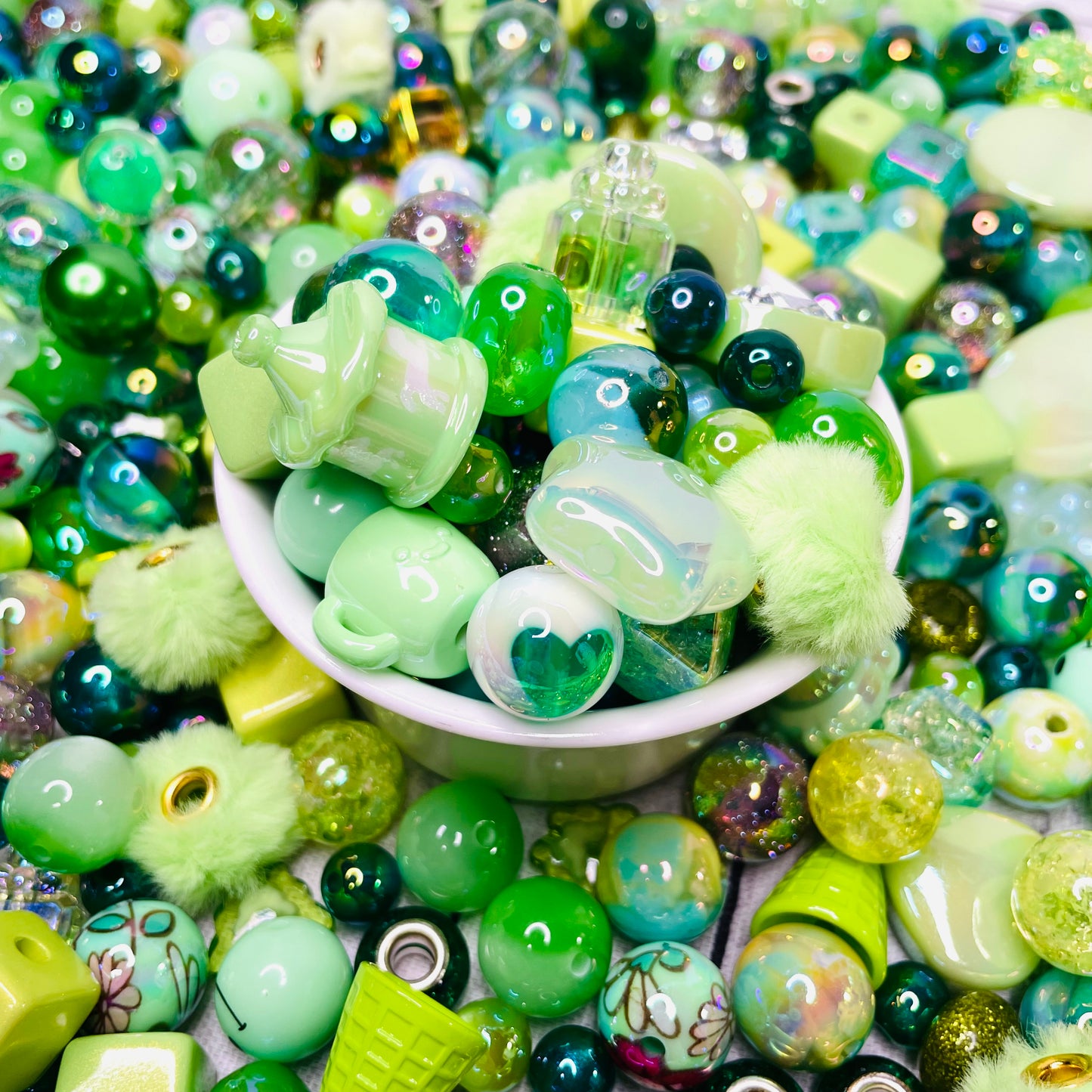 Green Bead Mix
