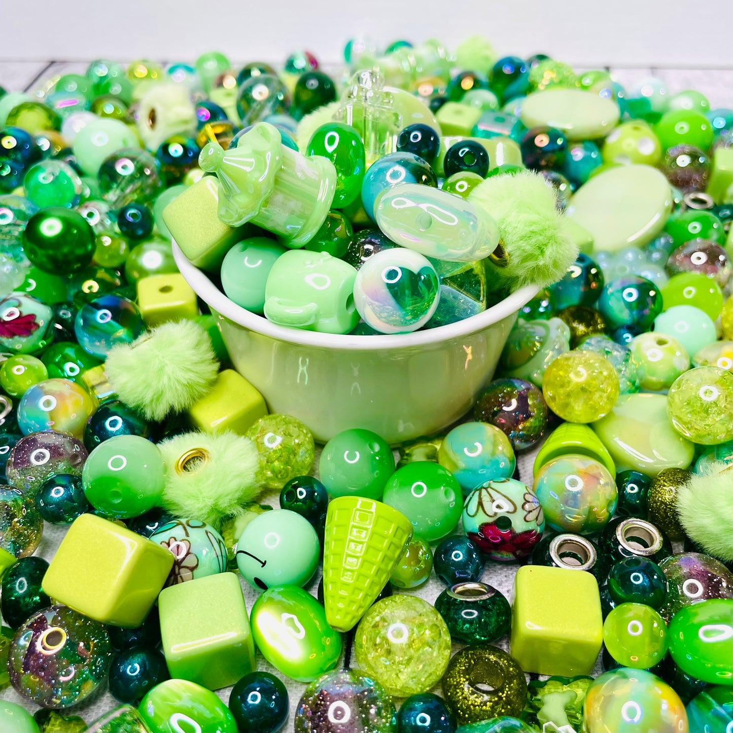 Green Bead Mix