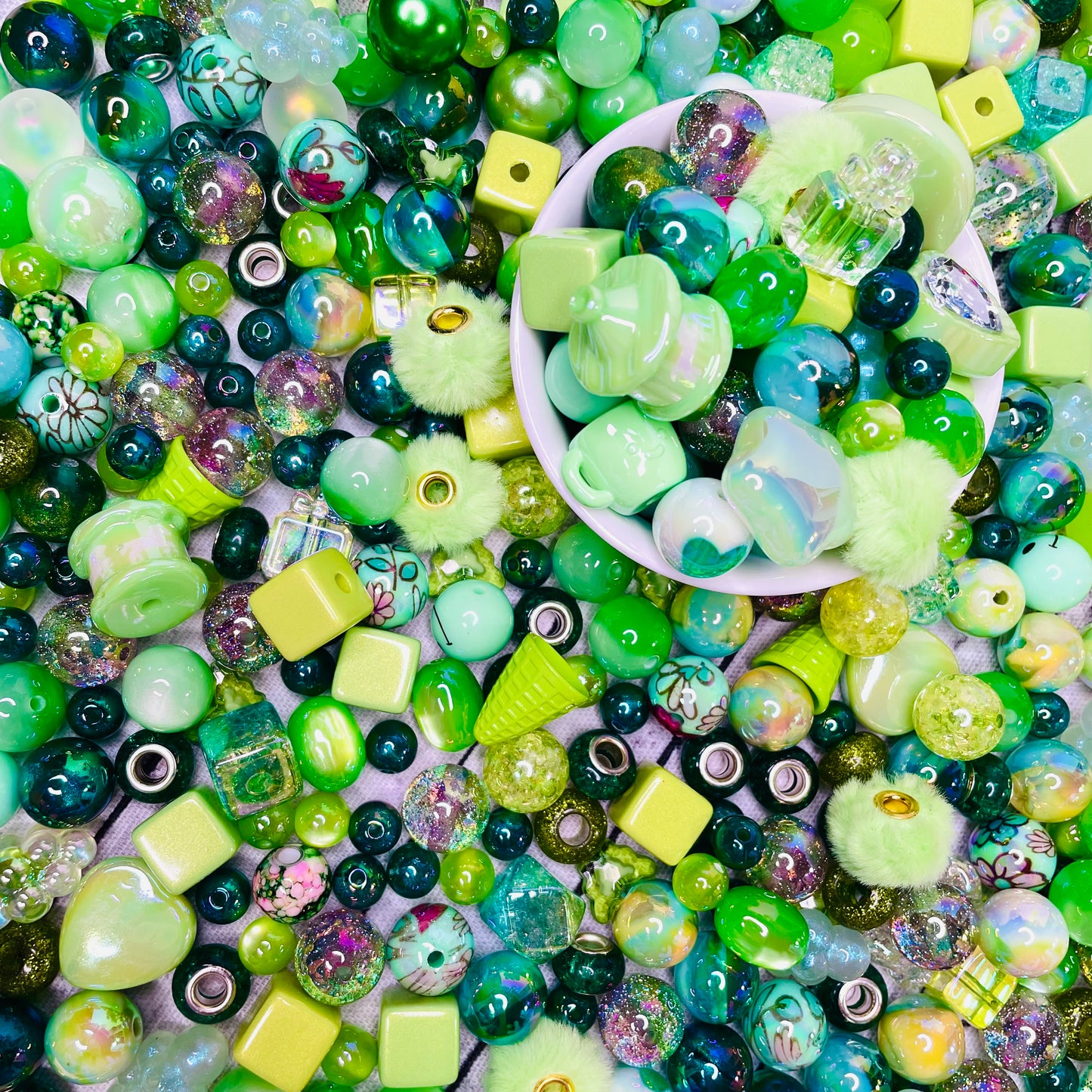 Green Bead Mix