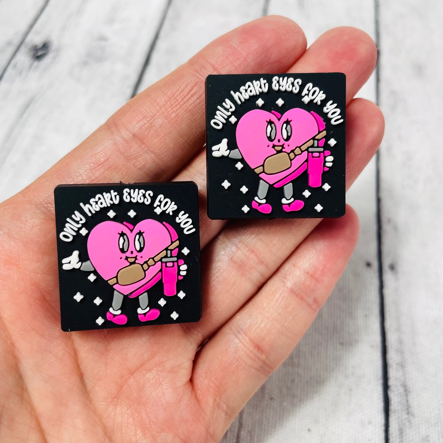 Only Heart Eyes for You Focal Bead