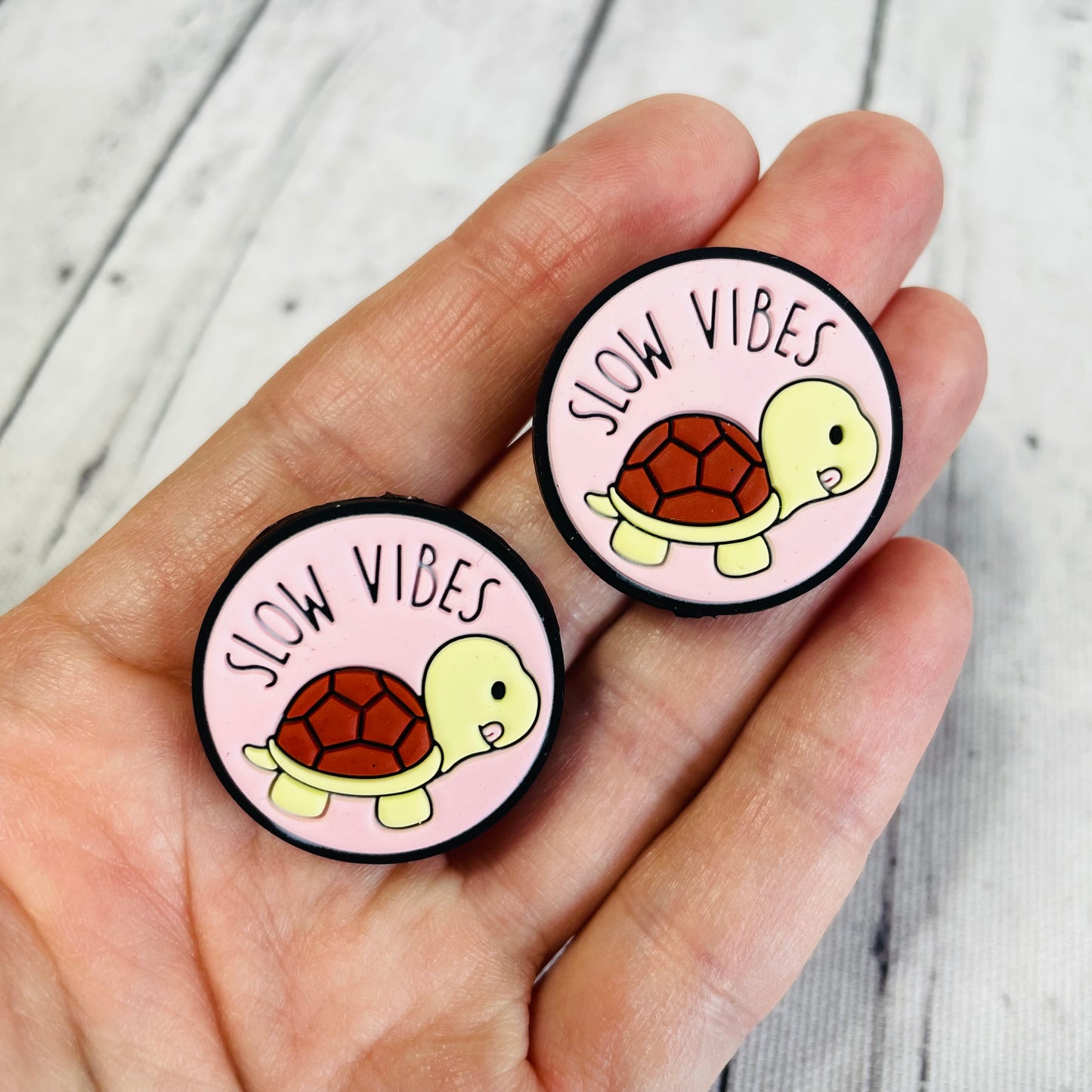 1 Turtle “Slow Vibes” Focal Bead