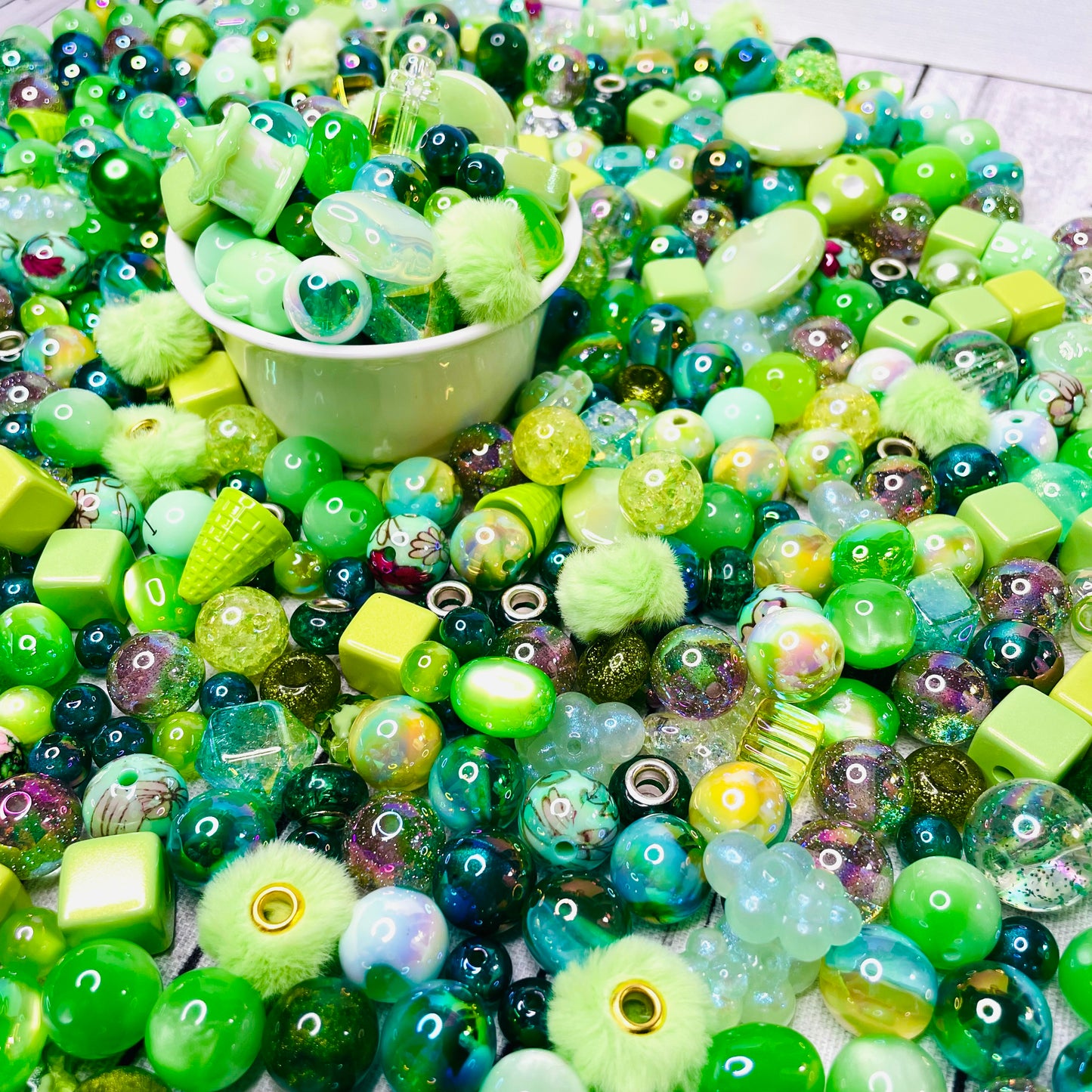 Green Bead Mix