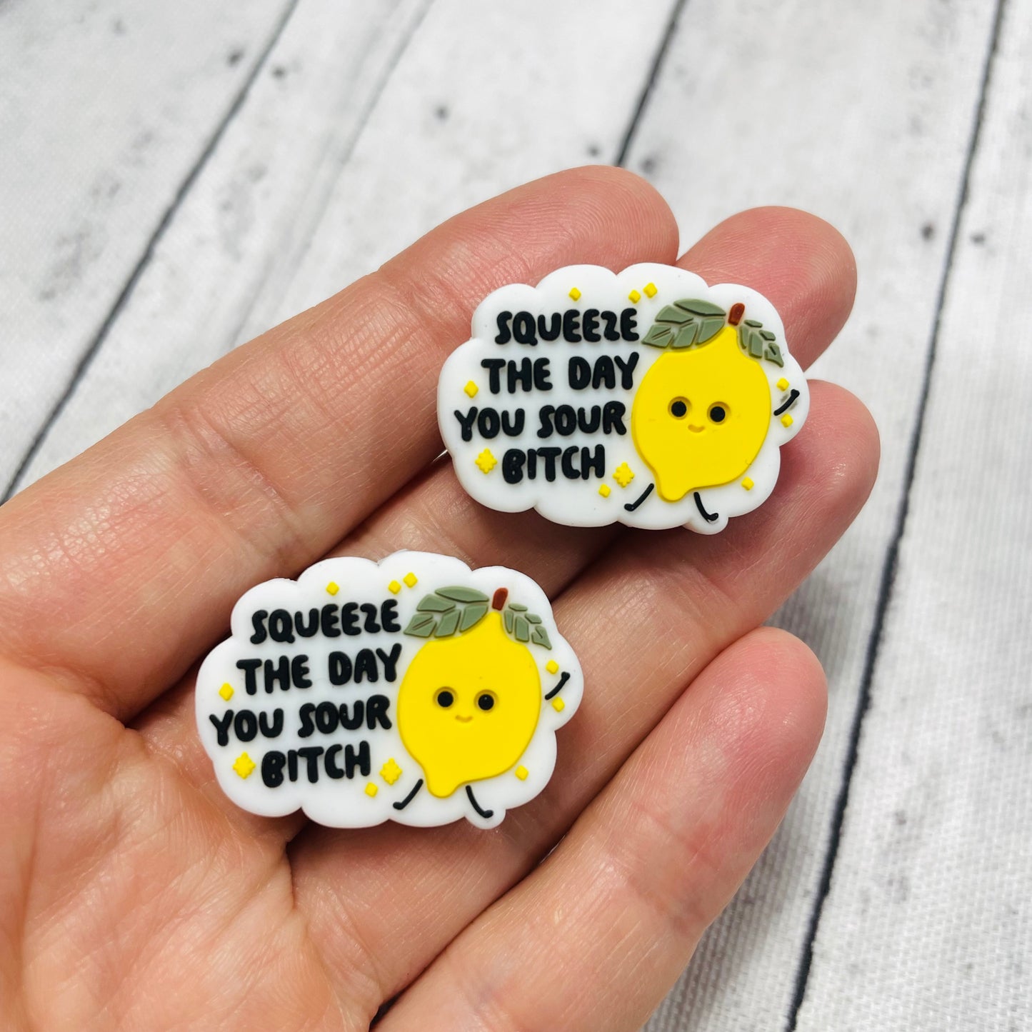 Squeeze The Day You Sour B Focal Bead