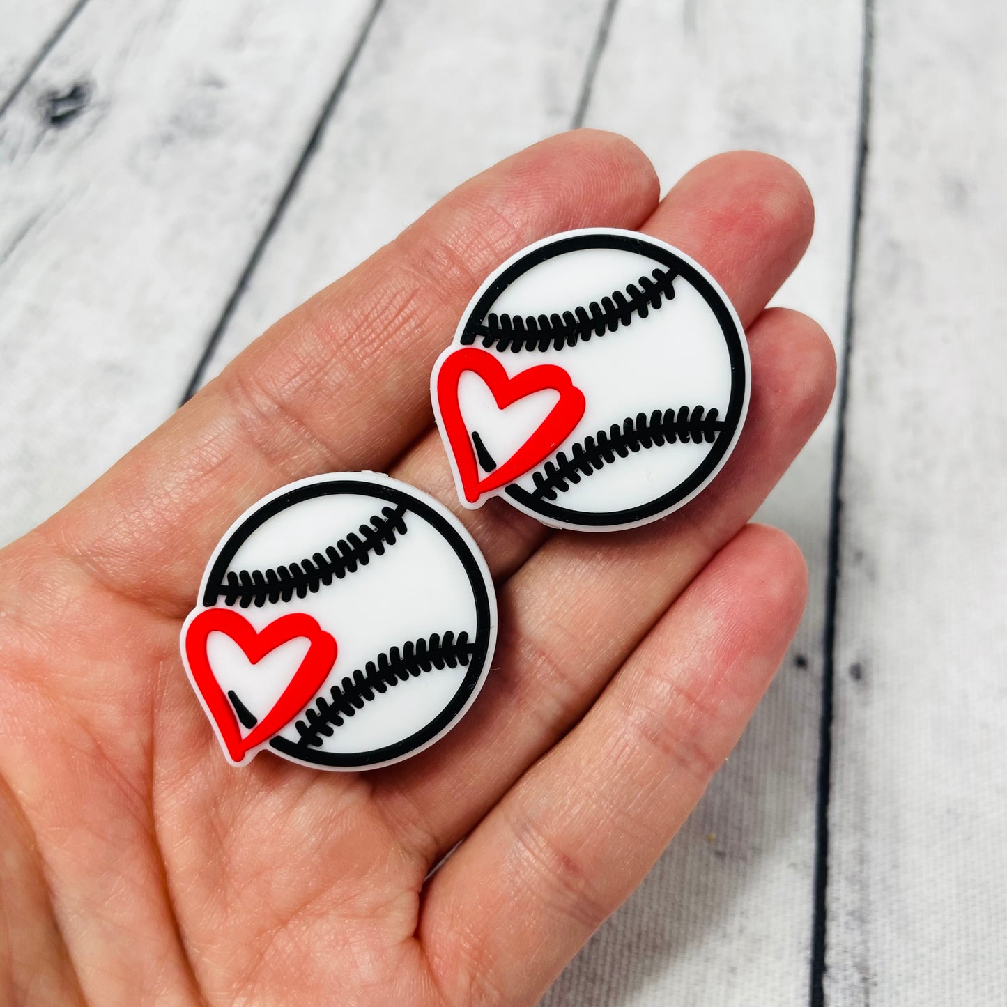 Baseball Love Focal Bead