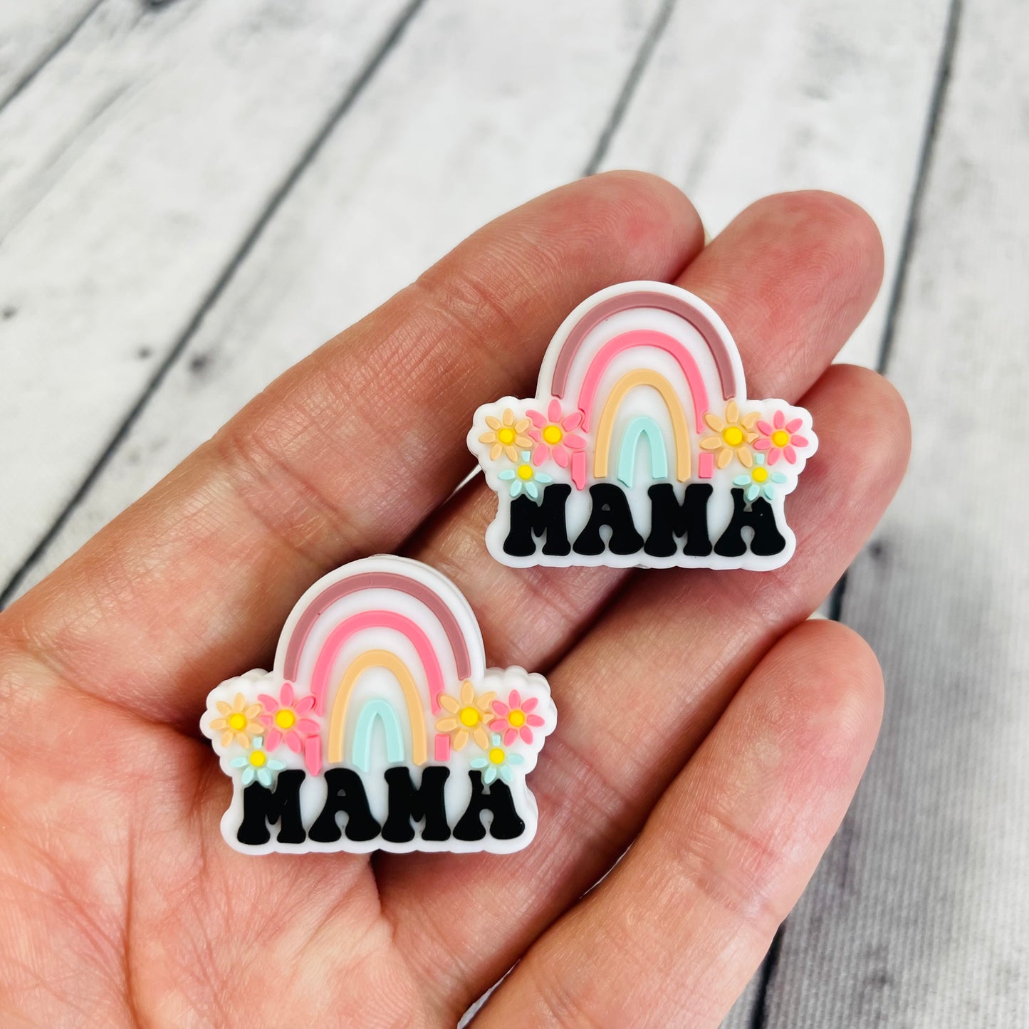 Mama Rainbow Focal Bead