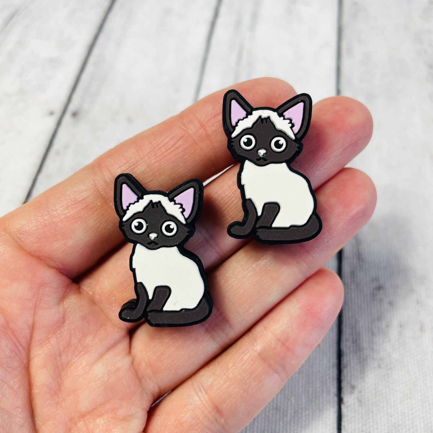 Siamese Cat Silicone Focal Bead