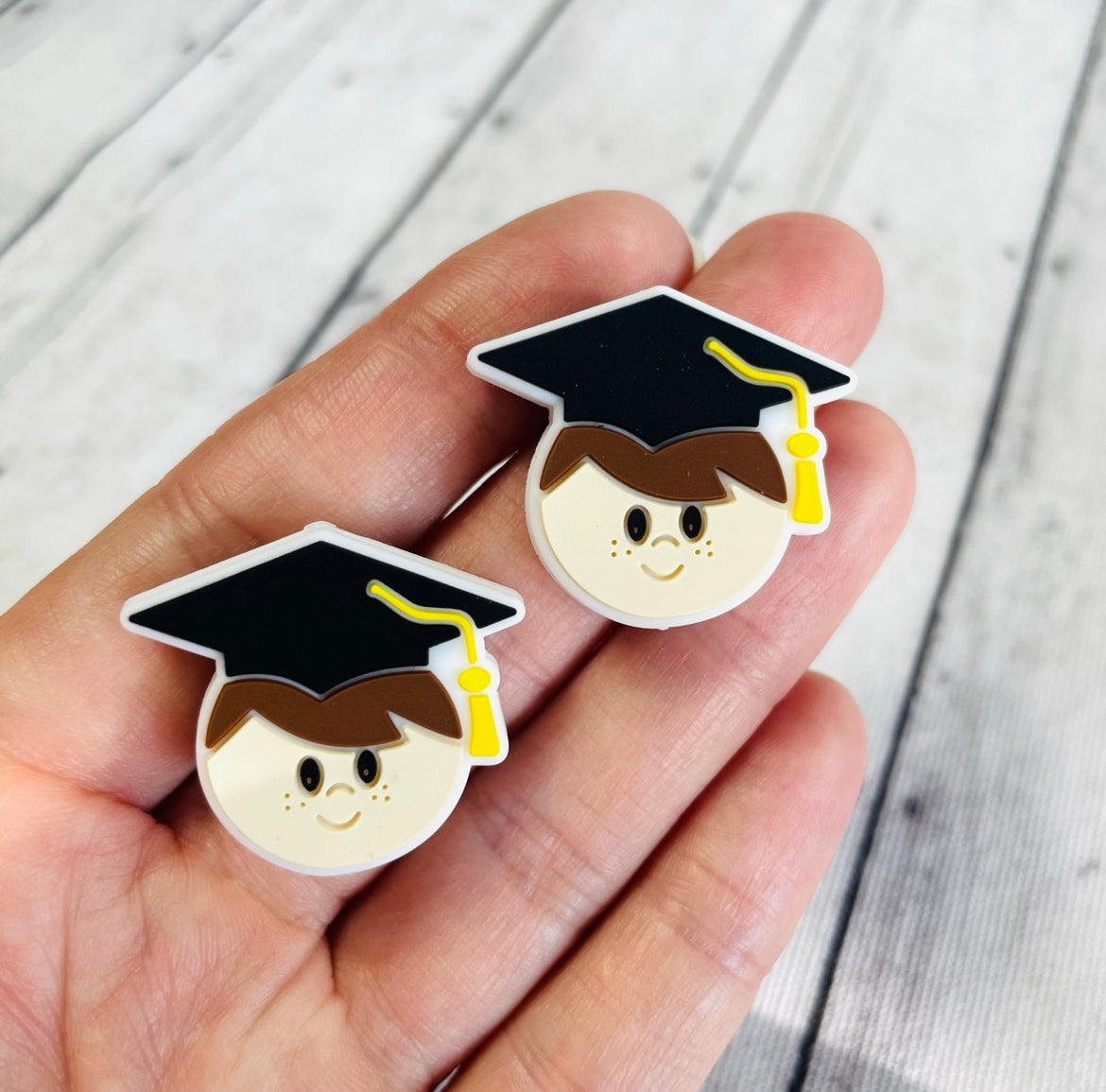 Graduation Boy Focal Bead