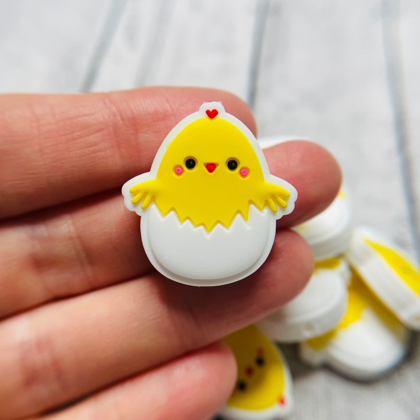 Chick Egg Silicone Focal Bead