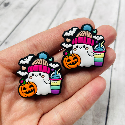 Pastel Cozy Ghost Silicone Focal Bead