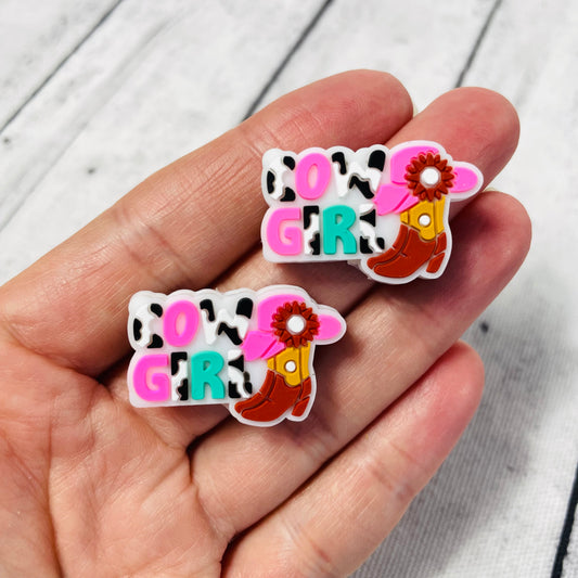 1 Cowgirl Boot Focal Bead