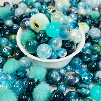 Teal Bead Mix