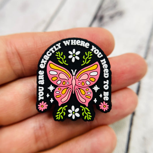 Butterfly Need to Be Silicone Focal Bead