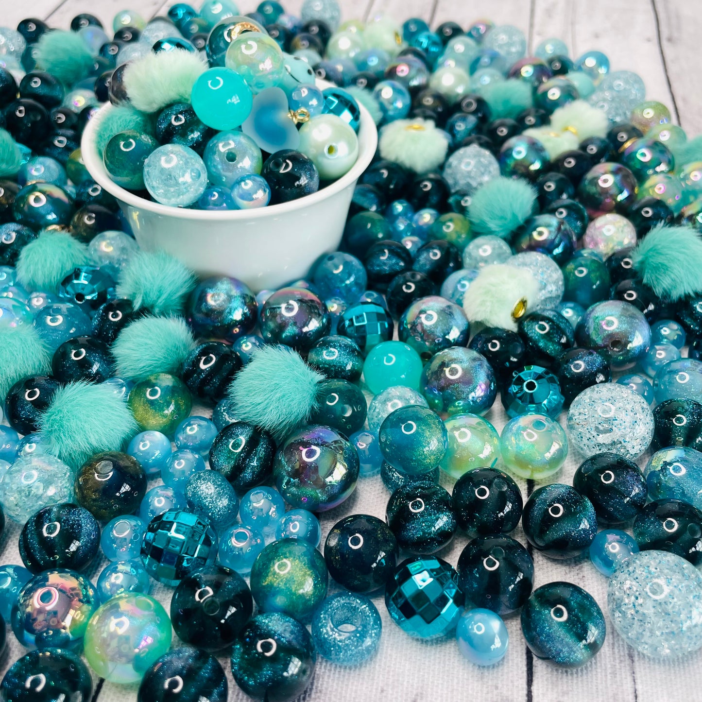Teal Bead Mix