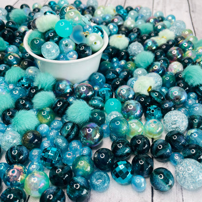 Teal Bead Mix