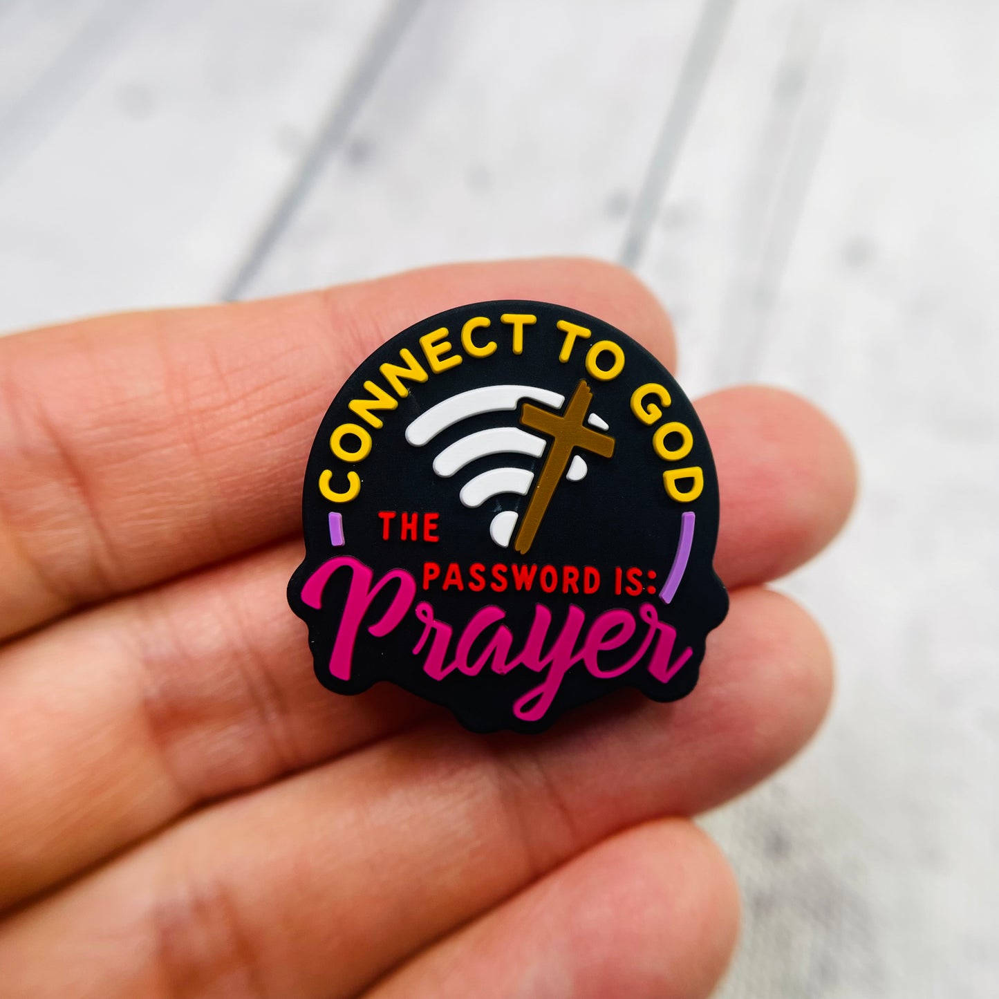 Connect to God Silicone Focal Bead