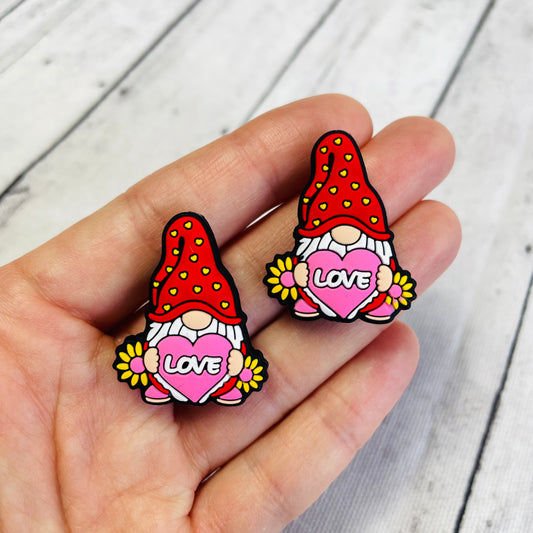Love Gnome Silicone Focal Bead