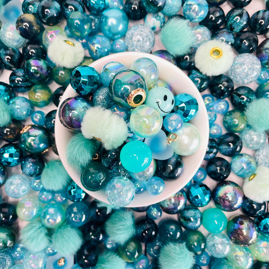 Teal Bead Mix
