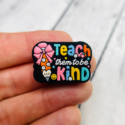 Teach Kind Silicone Focal Bead