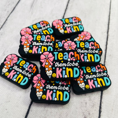 Teach Kind Silicone Focal Bead