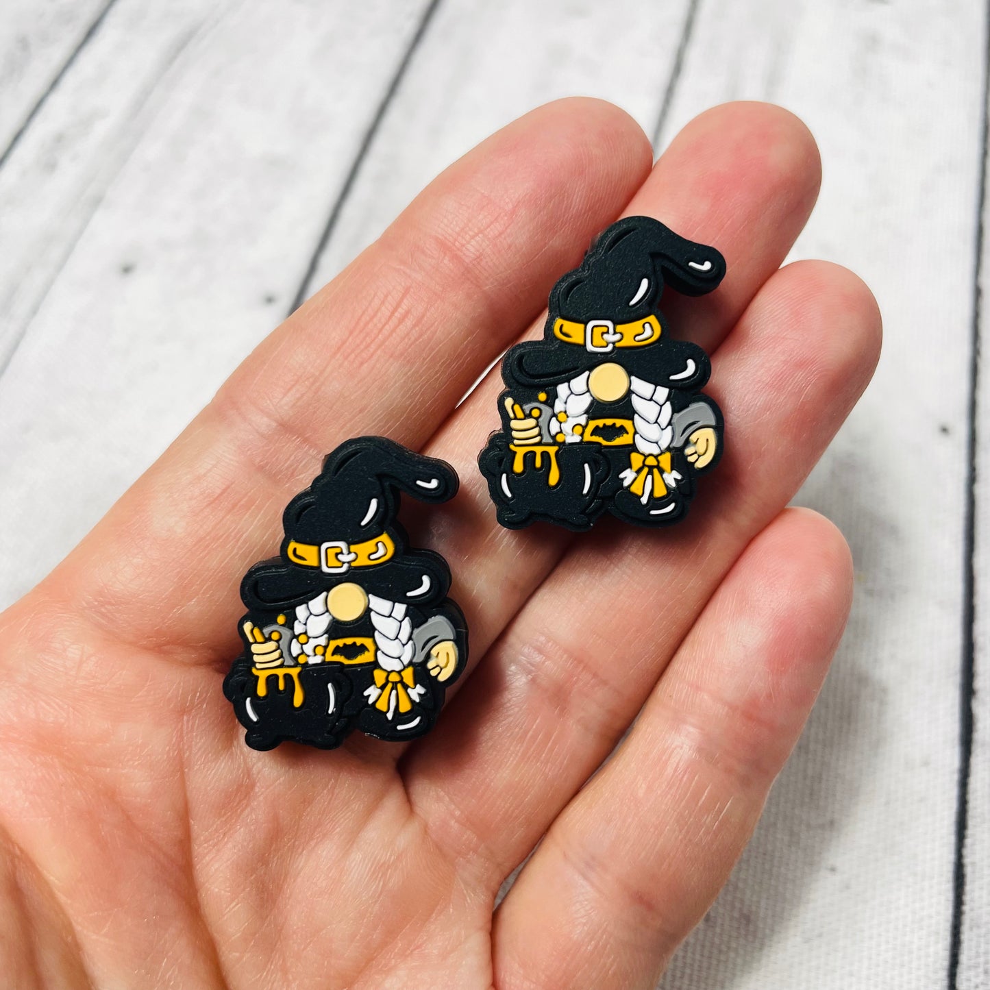 Bat Witch Brew Gnome Silicone Focal Bead
