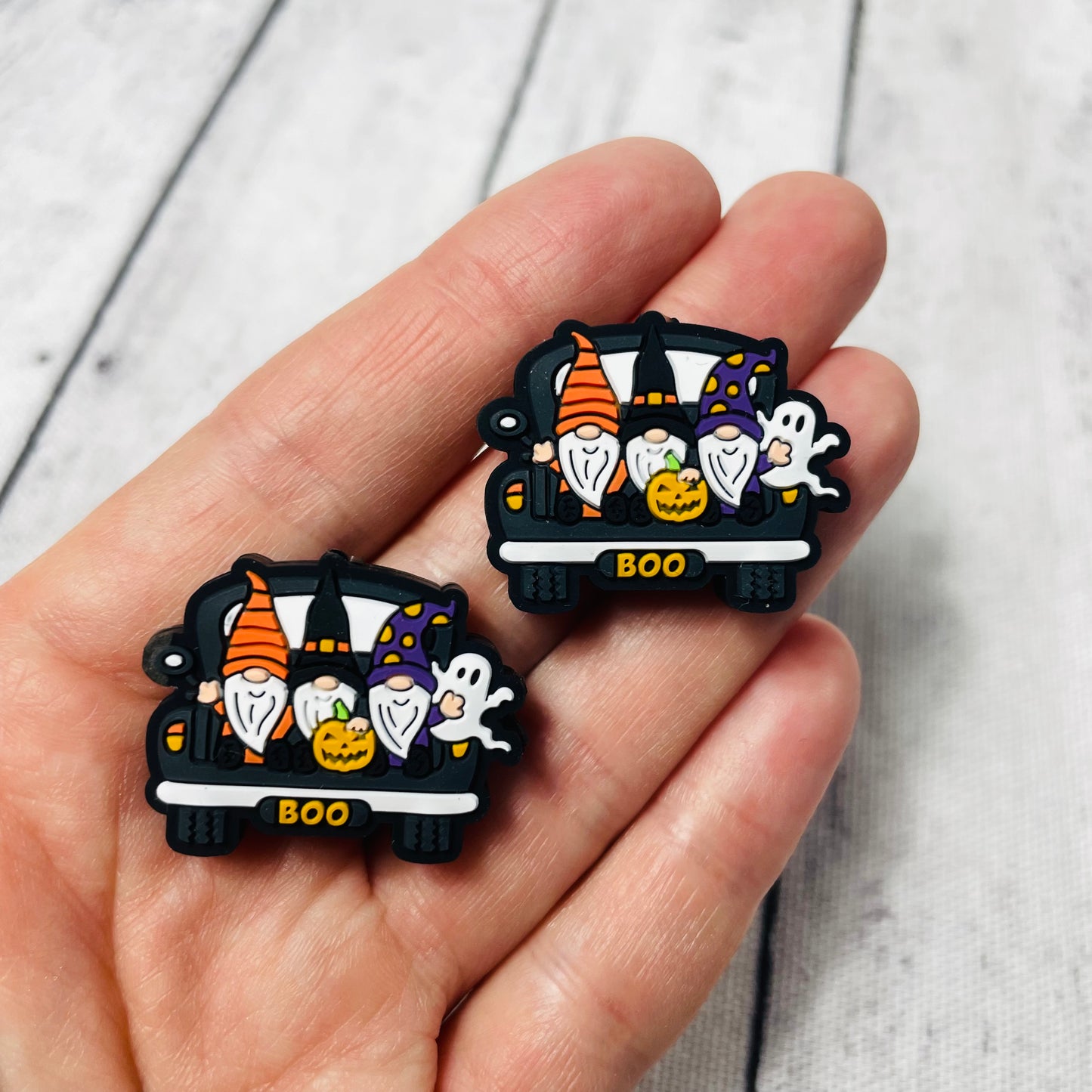 Gnome Boo Trio Silicone Focal Bead