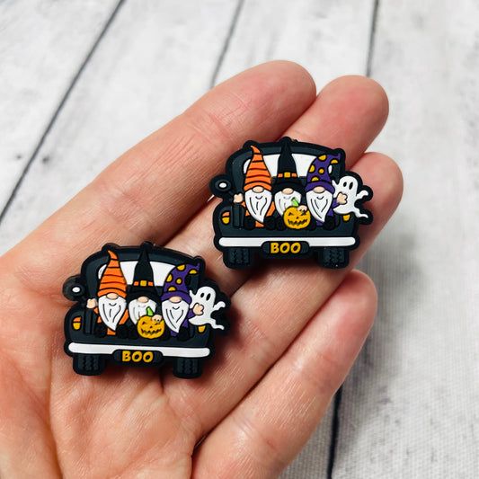 Gnome Boo Trio Silicone Focal Bead