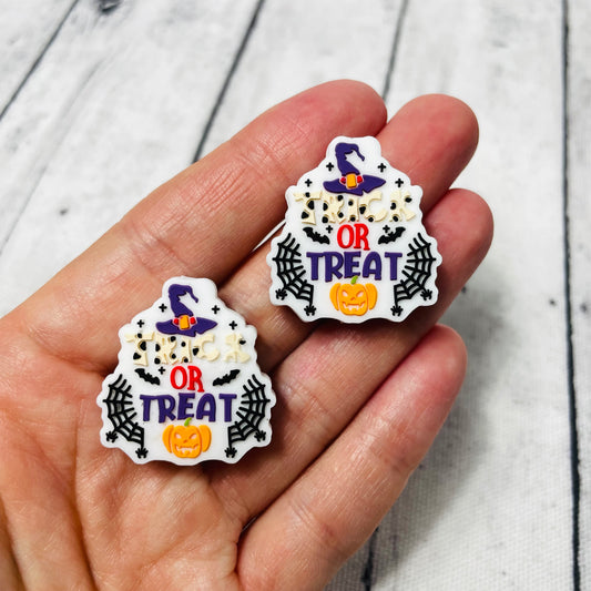 Trick or Treat Silicone Focal Bead