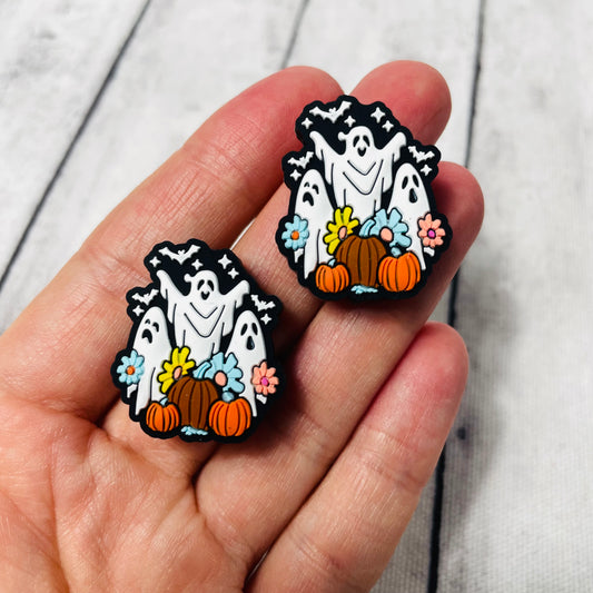 Ghost Trio Silicone Focal Bead