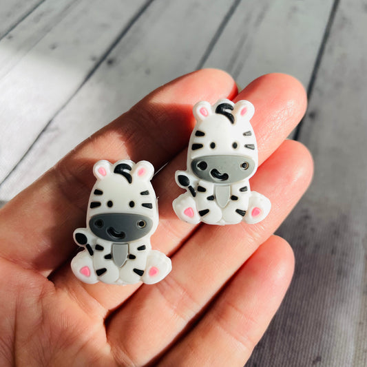 1 Baby Zebra Focal Bead