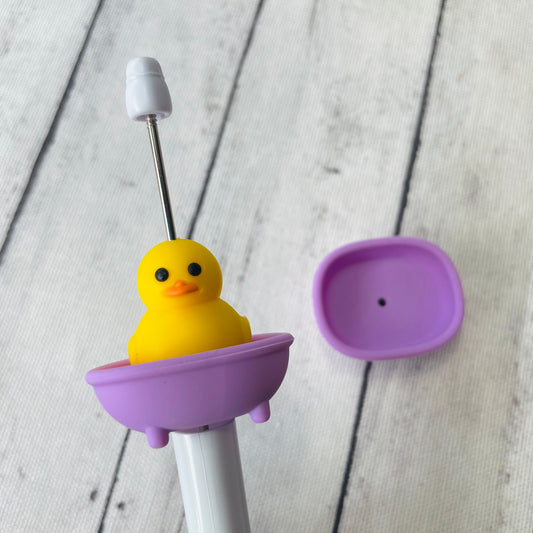 Purple Bathtub Silicone Focal Bead