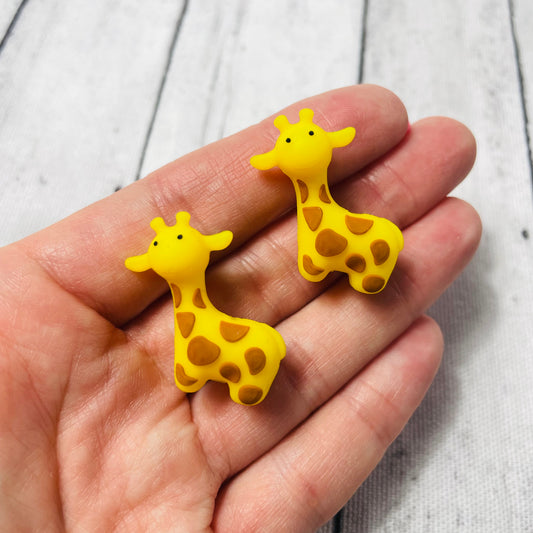 3D Giraffe Silicone Focal Bead