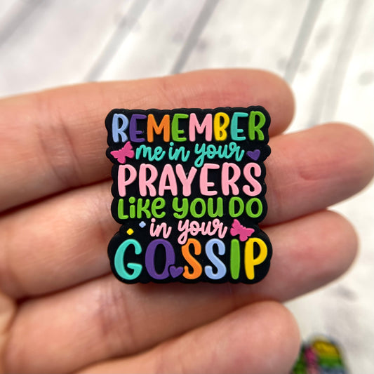 Prayers Gossip Silicone Focal Bead