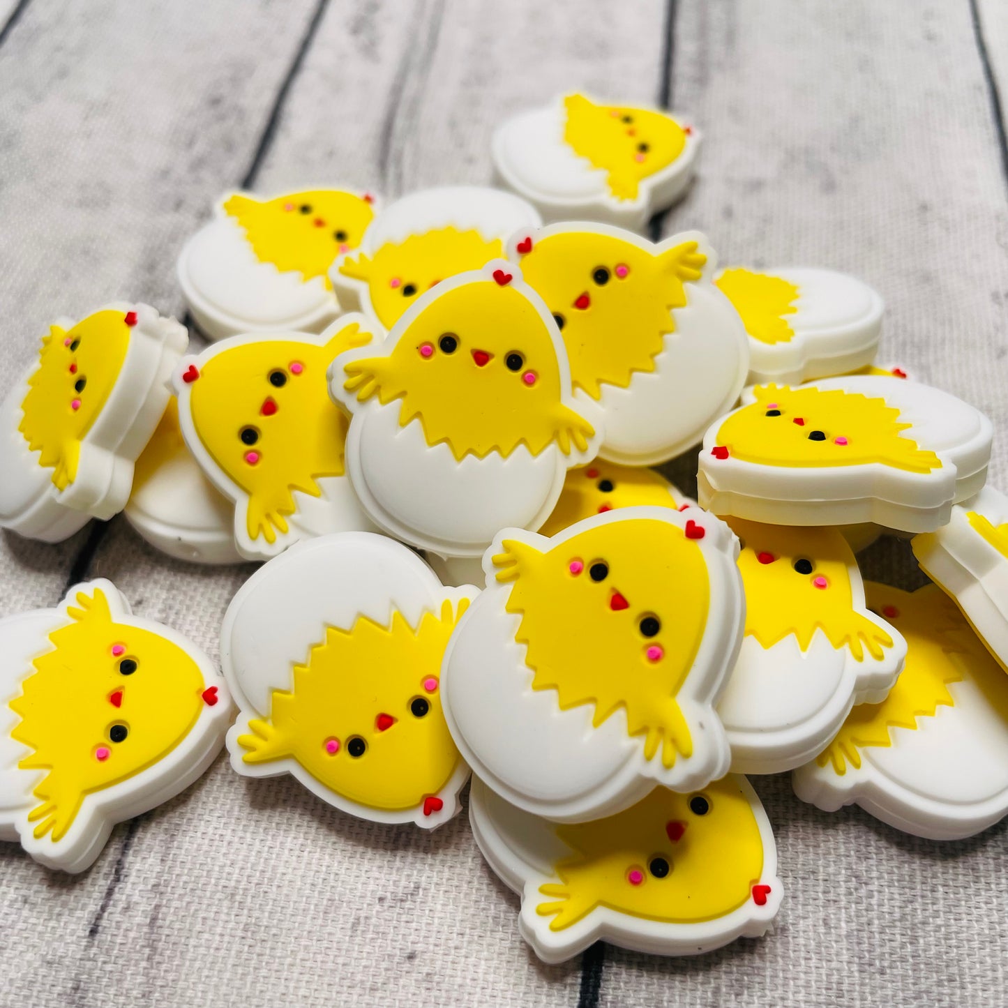 Chick Egg Silicone Focal Bead