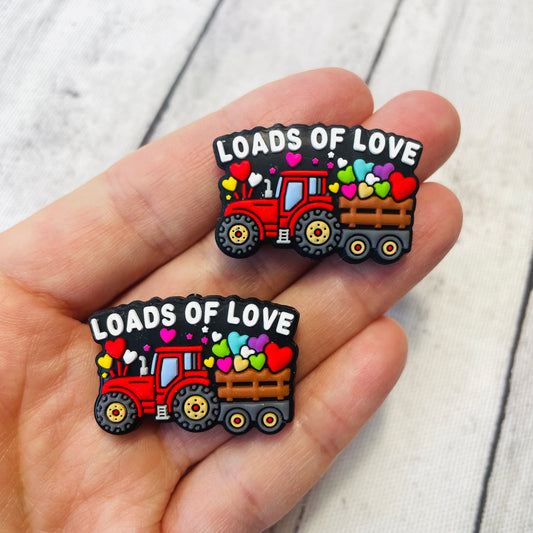 Loads of Love Silicone Focal Bead Style 2 (blue window)