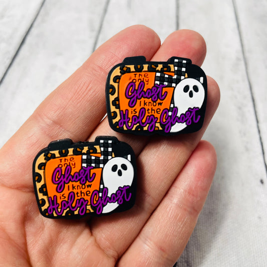 Only Ghost is the Holy Ghost Silicone Focal Bead