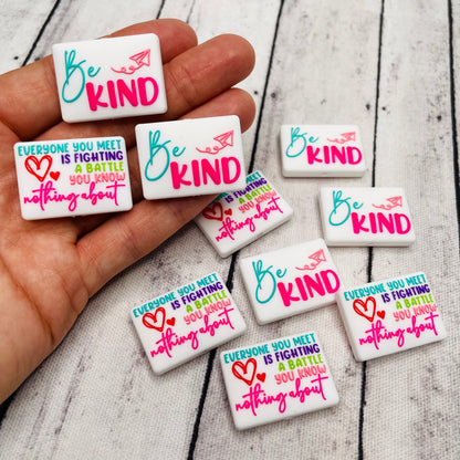 Be Kind Silicone Focal Bead