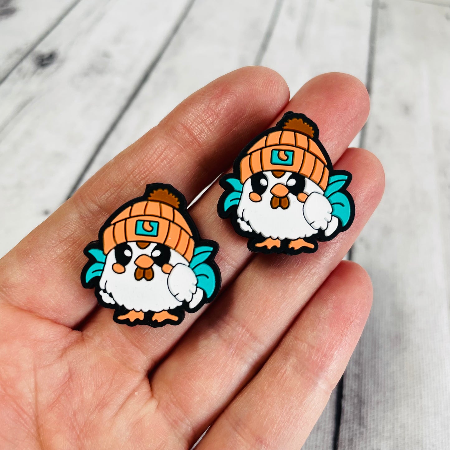 Baby Chick with Winter Hat Focal Bead