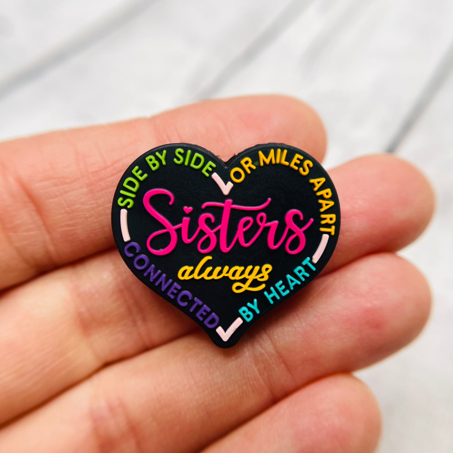 Sisters Silicone Focal Bead