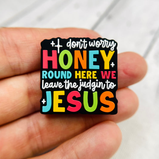 Honey Jesus Silicone Focal Bead