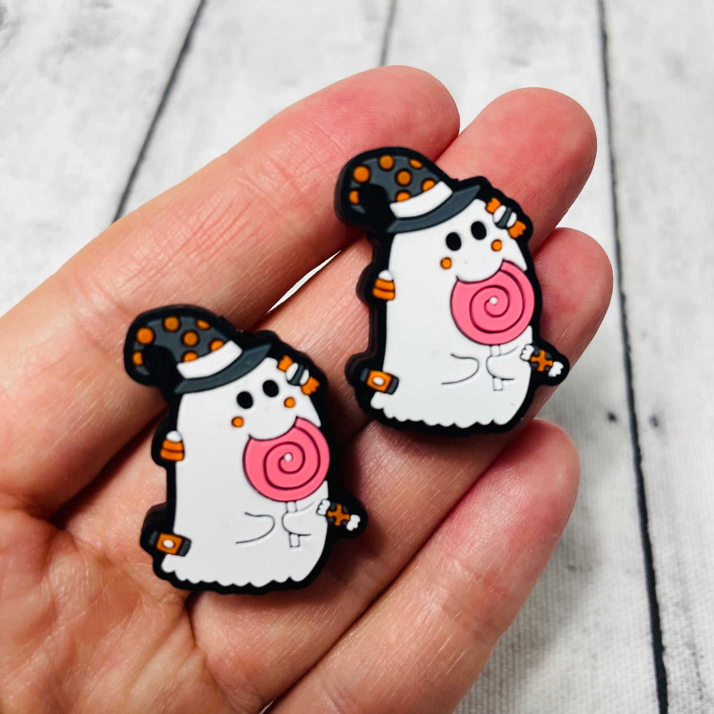 Boo Lollipop Silicone Focal Bead