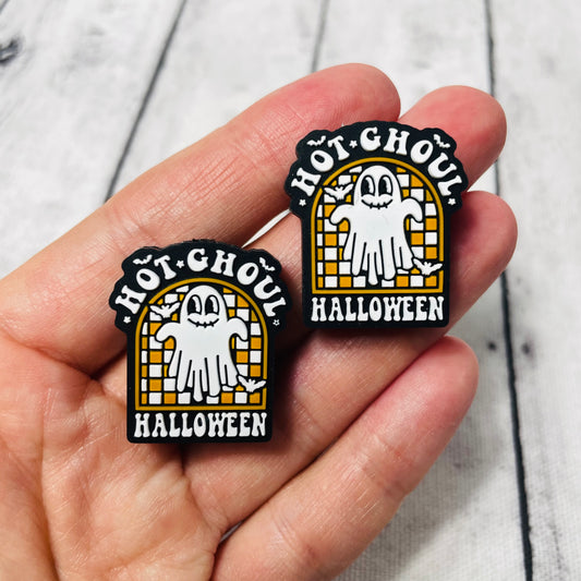 Hot Ghoul Halloween Silicone Focal Bead