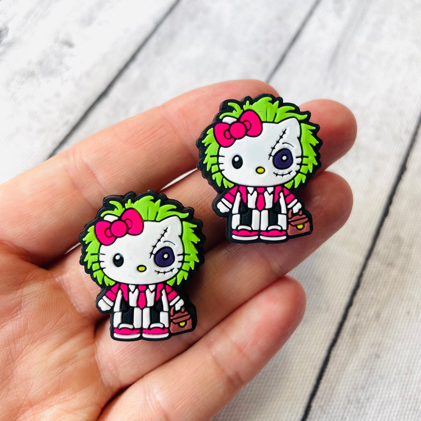 Beetle Kitty Silicone Focal Bead