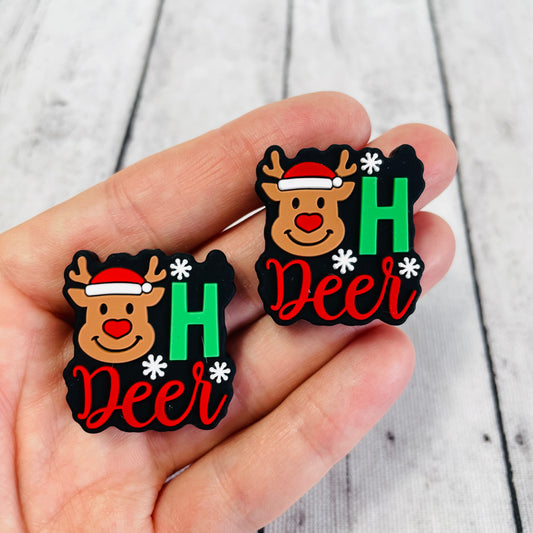 Oh Deer Silicone Focal Bead