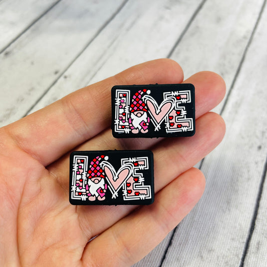 Gnome LOVE Silicone Focal Bead
