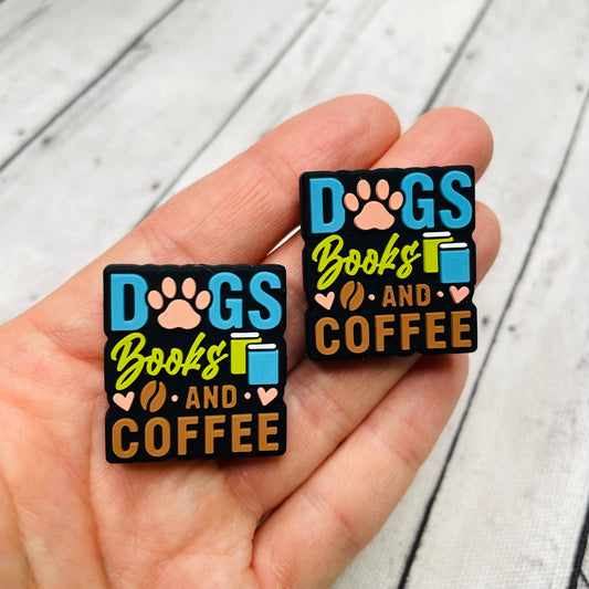 1 Dogs Books & Coffee Focal Bead