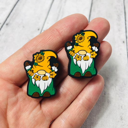 Sunflower Gnome Silicone Focal Bead